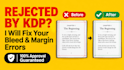 fix amazon KDP upload errors, bleed issues, and format your book
