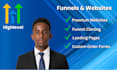 build gohighlevel funnels and landing pages