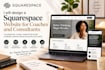 build squarepace executive coaching website design business coach website