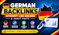 do german SEO backlinks, authority link building and guest posts