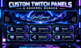 design custom twitch panels and banner for your stream