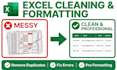 clean format and organize your microsoft excel sheet data