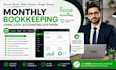 do monthly bookkeeping cleanup and catchup in sage cloud