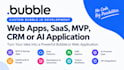 build a custom bubbleio web saas, mvp, CRM application