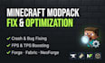 fix, optimize, and debug your minecraft modpack and cobblemon server