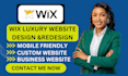 wix design and redesign wix luxury professional wix website design and redesign