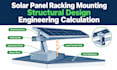 solar panel racking mounting structural design engineering calculation
