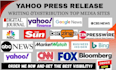 yahoo press release distribution, media distribution yahoo finance distribution