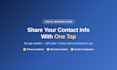 design a clickable digital business card with qr code and vcard