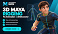 do 3d maya rigging fix maya animation 3d character autodesk maya