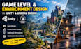 design game levels and environments in unity and unreal