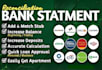 do the bank reconciliation and statements