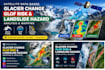 map glacier change, glof risk and landslide hazard with satellite data