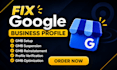 set up and verify google business profile reinstate suspended gmb