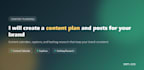 create a content plan and posts for your brand