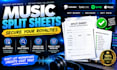 create your song split sheet and audit music credits