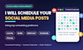 schedule social media post via loomly buffer hootsuite metricool later planoly