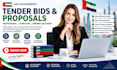 write professional uae government tender bids and proposals