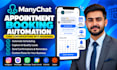 set up manychat appointment booking automation