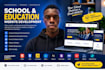 build, develop and design a modern school education website