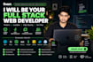 do full stack website development, frontend and backend development