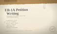 write eb1a petition eb1 visa application letter uscis immigration documents