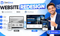redesign squarespace, wix and websites to your teste