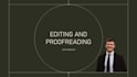 edit and proofread your writing