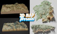 create 3d shaded relief map, 3d terrain, topography map design landscape map