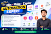build n8n make zapier automation and API integrations
