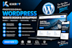 develop and setup wordpress account