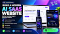 build a modern ai saas website, startup landing page, and software website