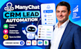 set up manychat CRM lead automation