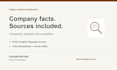 research companies and competitors using public sources