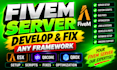 setup your fivem server with qbcore esx qbox and scripts