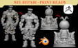 stl file repair mesh repair modification resizing scan cleanup and print ready