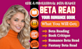 romance beta reader, contemporary romance beta reader, romantasy beta reader