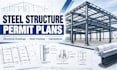 design steel structure permit plans ,structural steel drawings