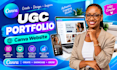 design ugc portfolio canva website canva landing page canva ugc portfolio