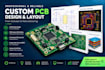 design a professional custom pcb with schematic and pcb layout