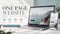 create a modern responsive one page website