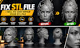 fix mesh repair retopology modify optimize edit broken 3d model stl file repair