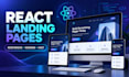build a responsive react landing page for your business