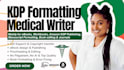 write medical ebook, manuscript formatting, kindle ebook formatting, workbook