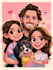 draw disney children cartoon illustration