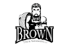 design unique brown tire logo