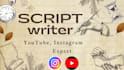 write engaging youtube and instagram video scripts