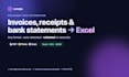 extract invoices, receipts and bank statements into excel or json