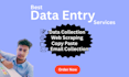 do any data entry, data collection and copy paste work