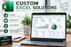 create custom excel spreadsheets trackers and dashboards